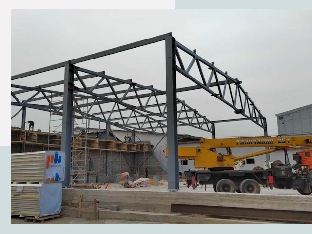 Строительство цехов в Кореновске