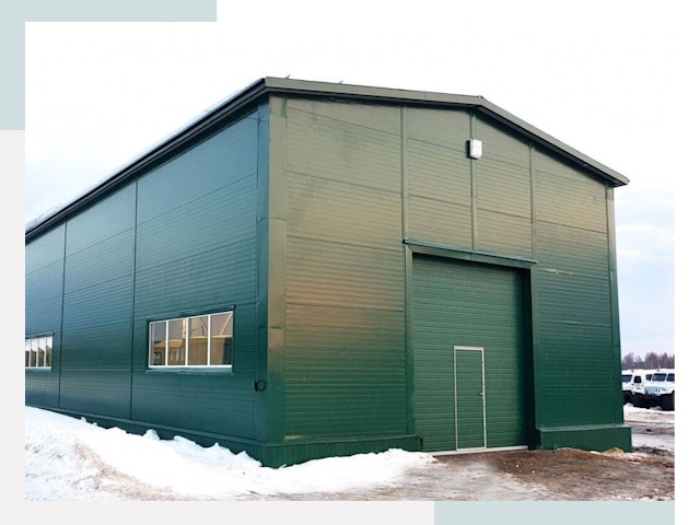 Двускатные ангары в Кореновске