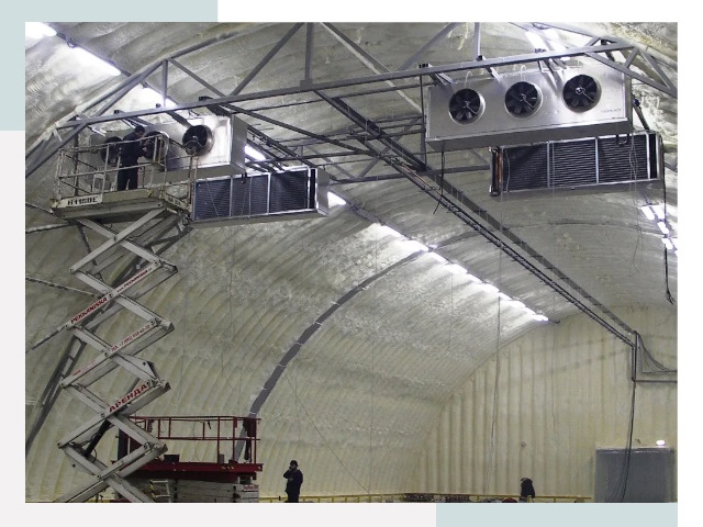 Оснащение ангаров в Кореновске
