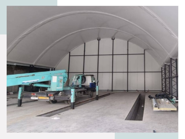 Внутреннее оснащение ангаров в Кореновске