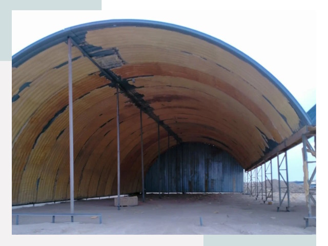 Реконструкция ангаров в Кореновске