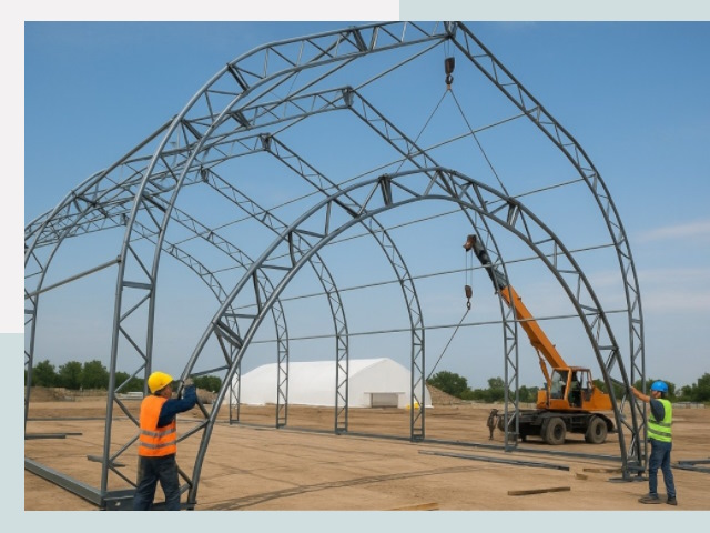 Монтаж ангаров в Кореновске от 622 руб. - Надежно и быстро